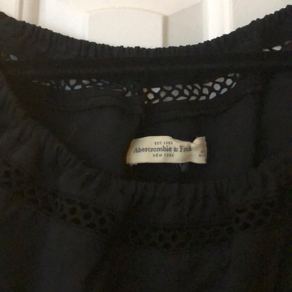 Abercrombie Finch black Romper size large